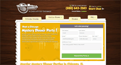 Desktop Screenshot of murdermysterydinnerchicago.com