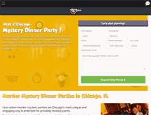 Tablet Screenshot of murdermysterydinnerchicago.com